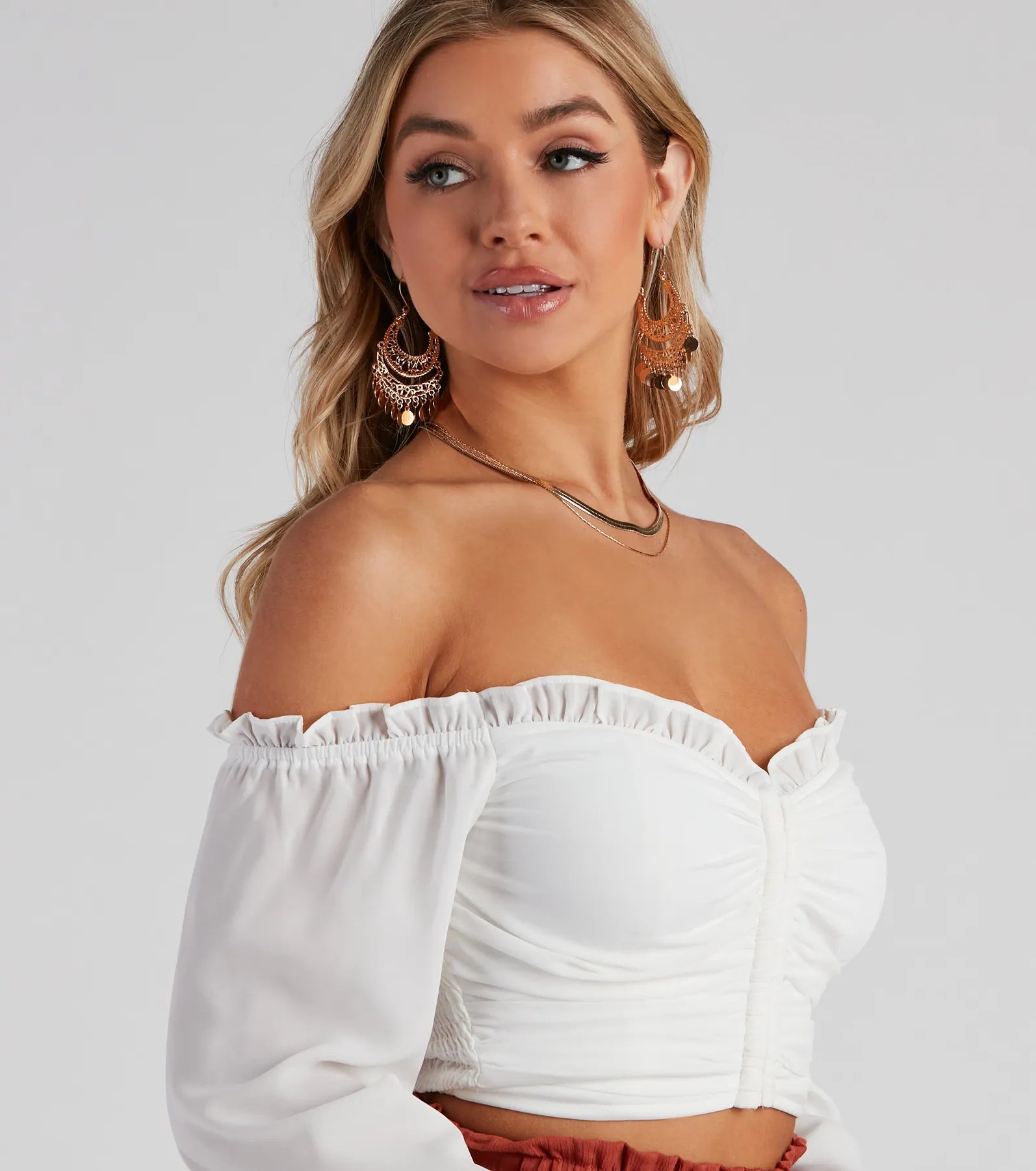 Classic Beauty Off The Shoulder Corset Top - Image 3