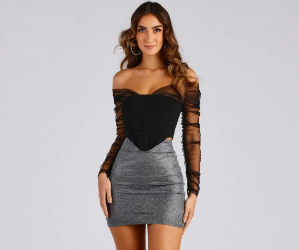 Chic Style Moment Cropped Corset Top - Image 5