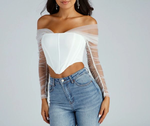 Chic Style Moment Cropped Corset Top - Image 3