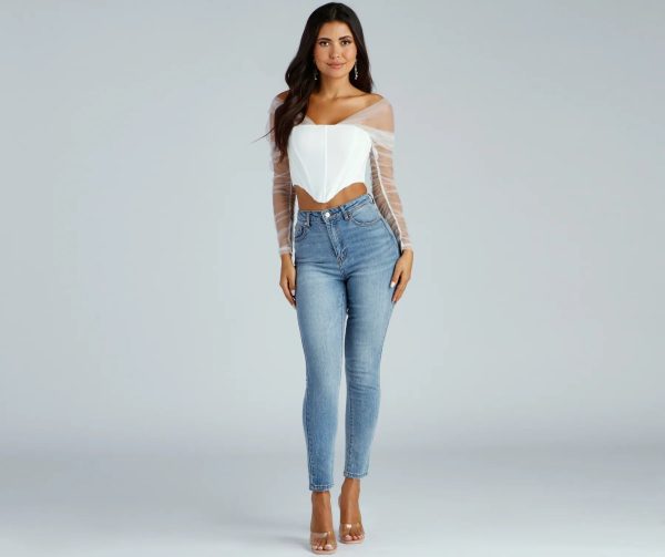 Chic Style Moment Cropped Corset Top - Image 4
