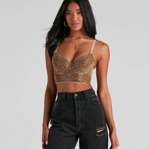 Dazzling Glow Embellished Bustier