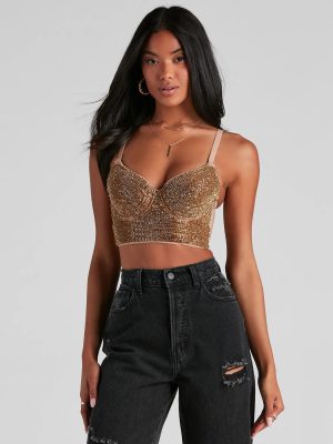 Dazzling Glow Embellished Bustier