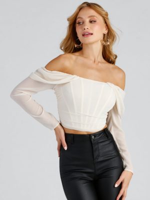 Effortless And Chic Cropped Corset Top