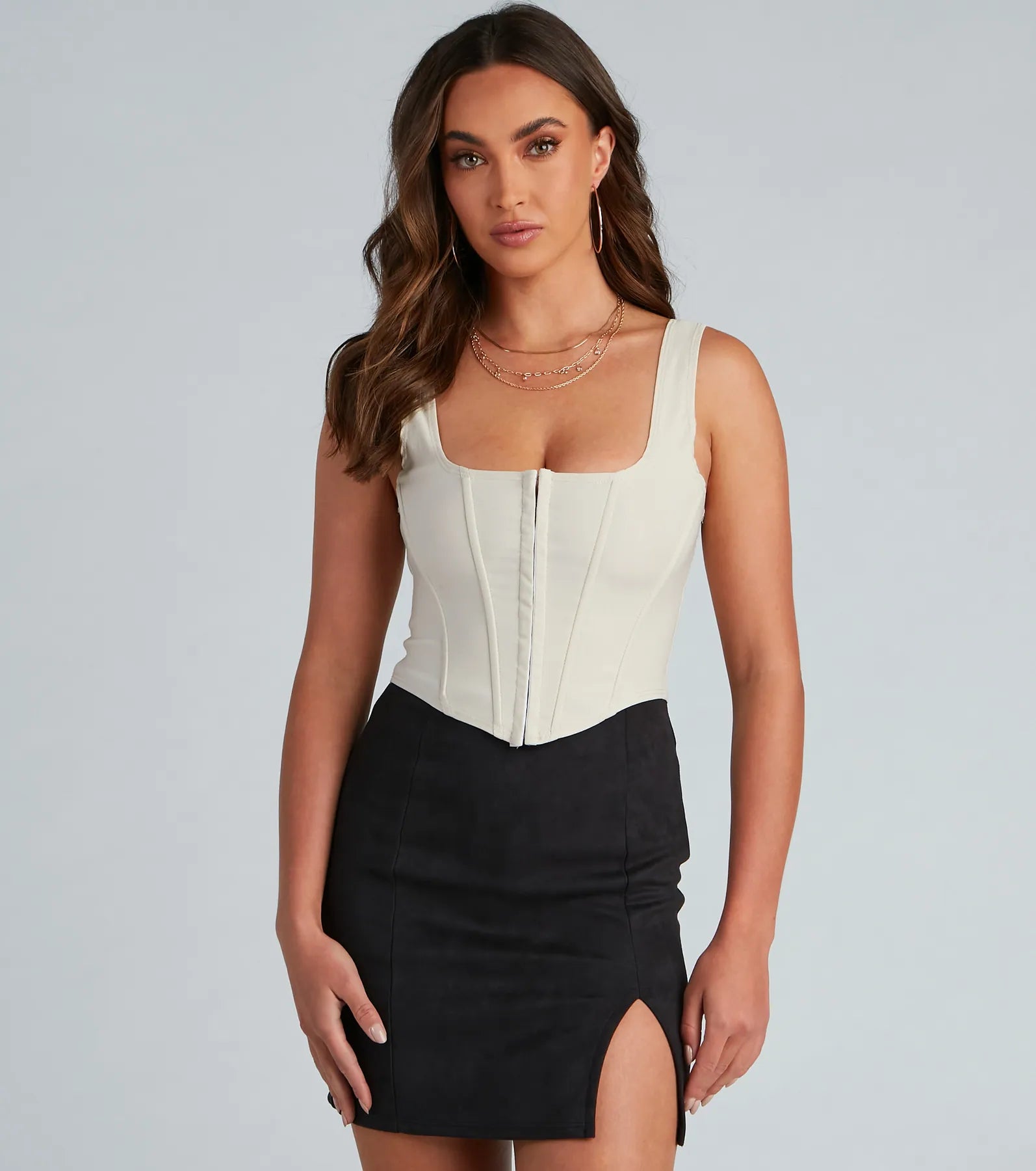 Hook and Eye Corset Crop Top - Image 21