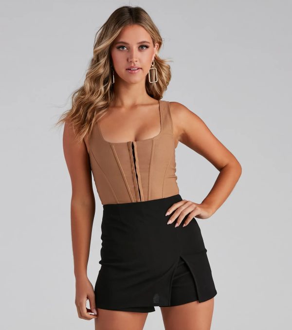 Hook and Eye Corset Crop Top - Image 25