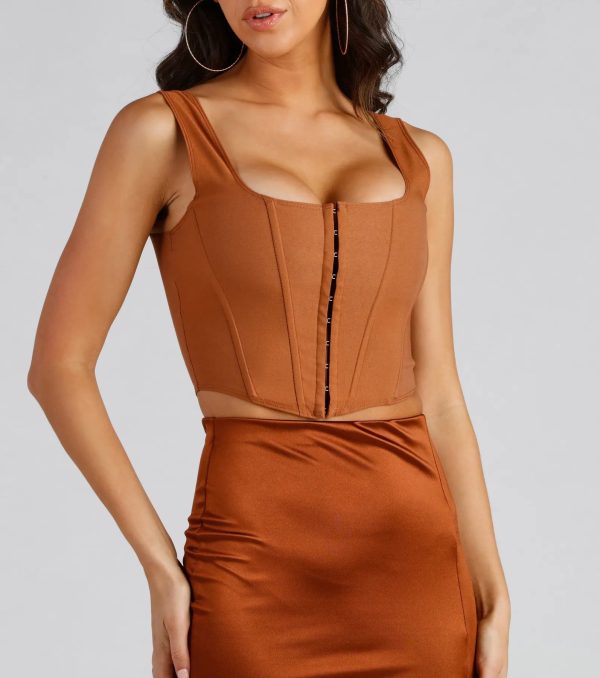 Hook and Eye Corset Crop Top - Image 39