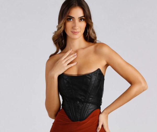 Trend Alert Faux Leather Corset - Image 15