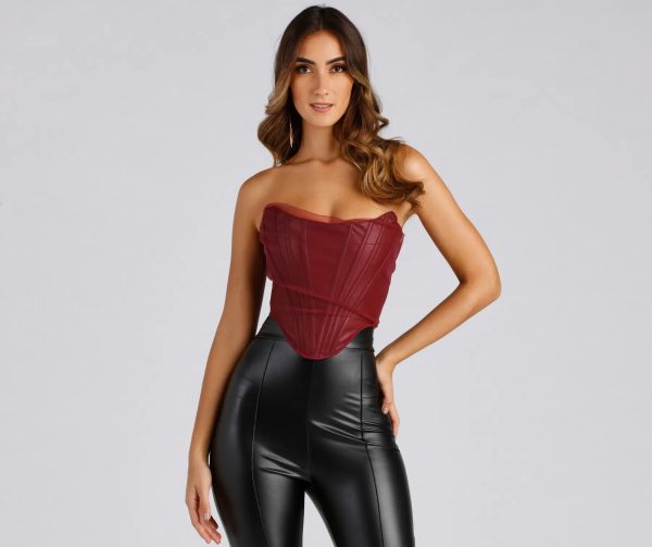 Trend Alert Faux Leather Corset - Image 9