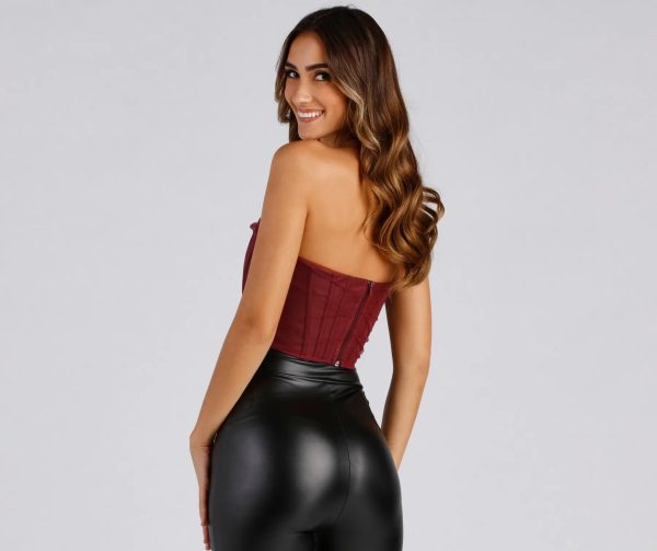 Trend Alert Faux Leather Corset - Image 10