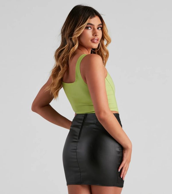 Hook and Eye Corset Crop Top - Image 46
