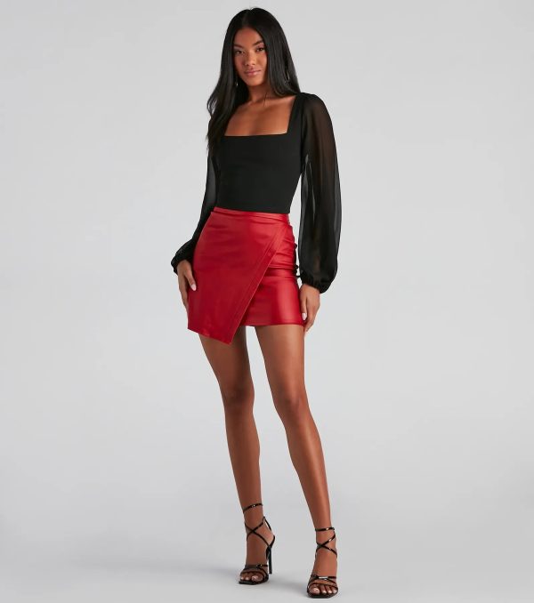 Classy Chic Chiffon Crop Top - Image 15