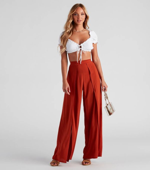 Lovely Day Peasant Crop Top - Image 4
