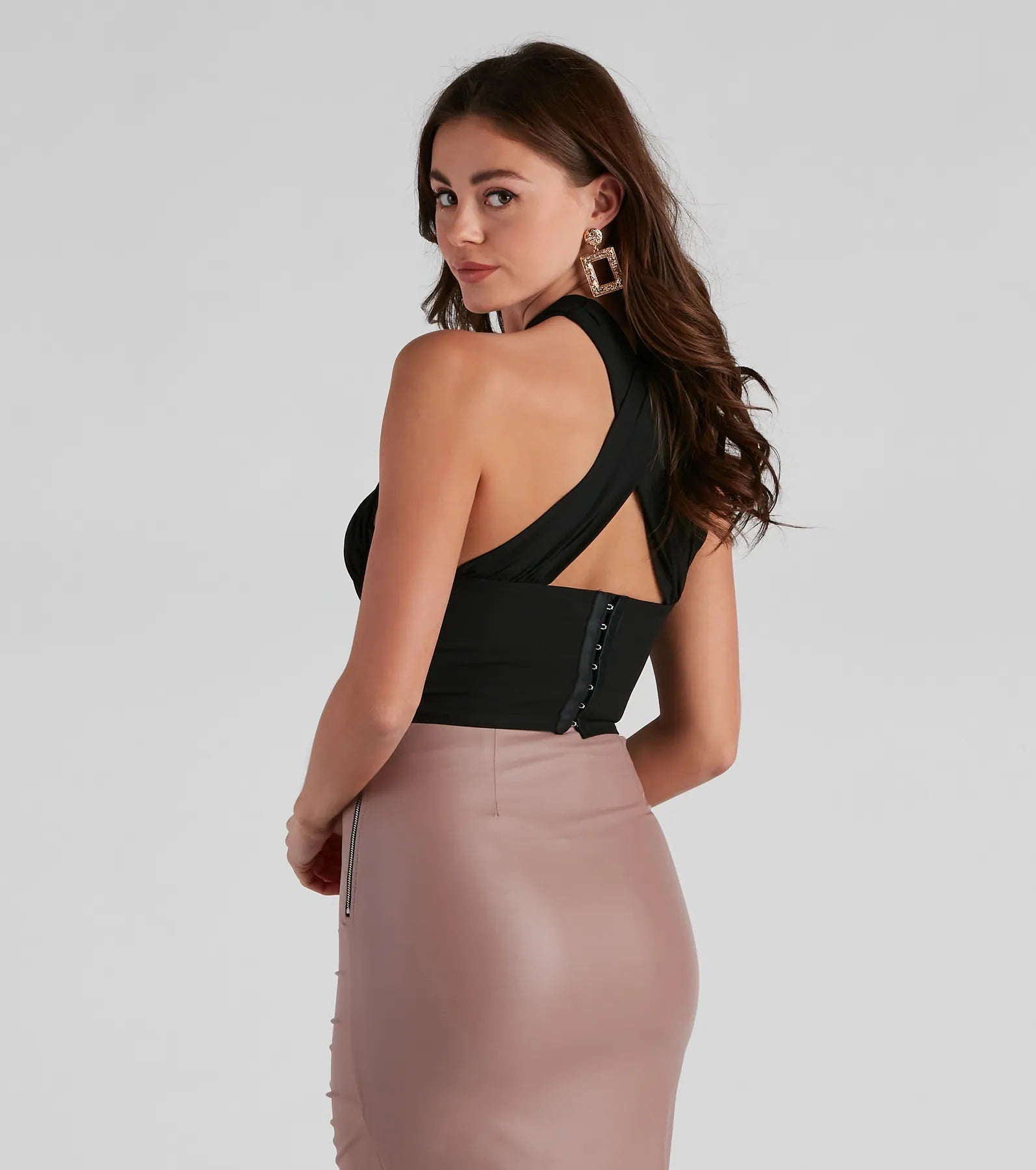 Style Icon Cross Halter Bustier - Image 3