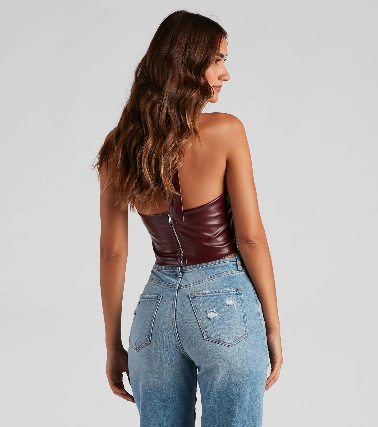 Moment To Slay Halter Crop Top - Image 2