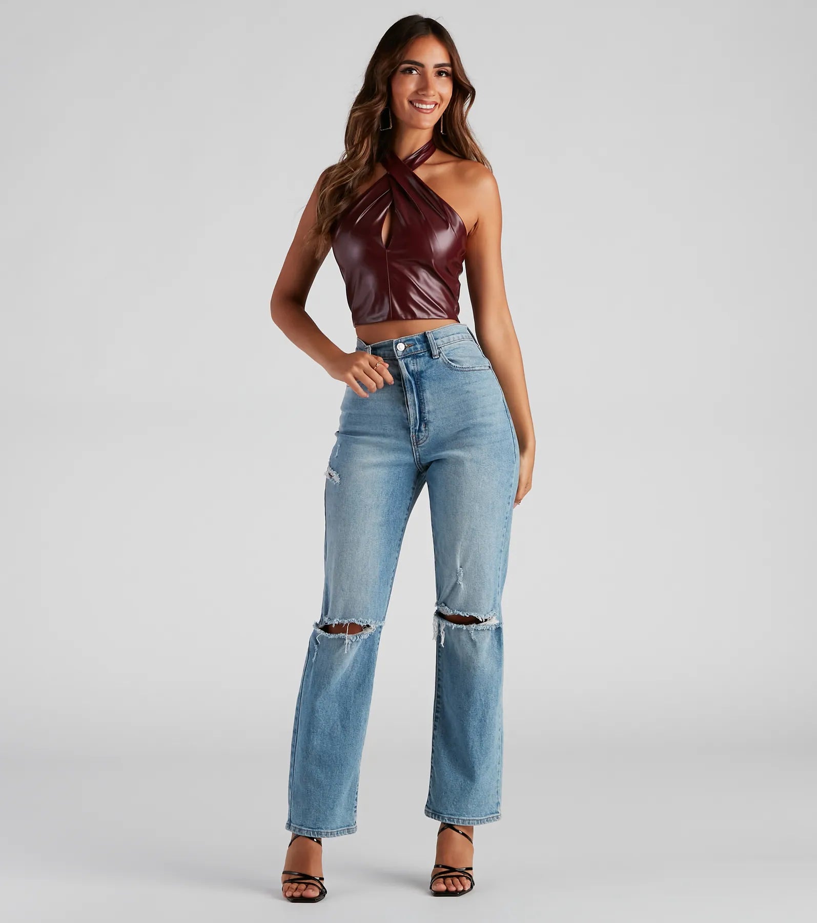 Moment To Slay Halter Crop Top - Image 3