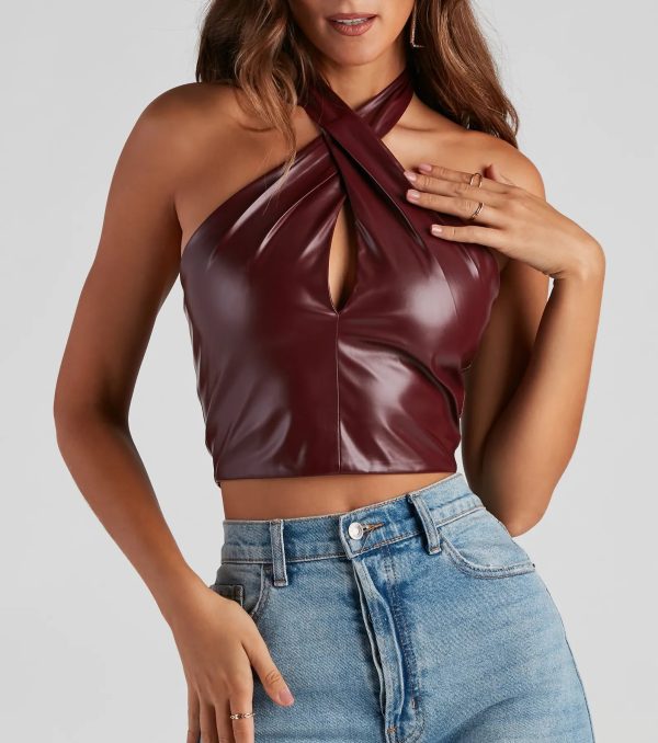 Moment To Slay Halter Crop Top - Image 4