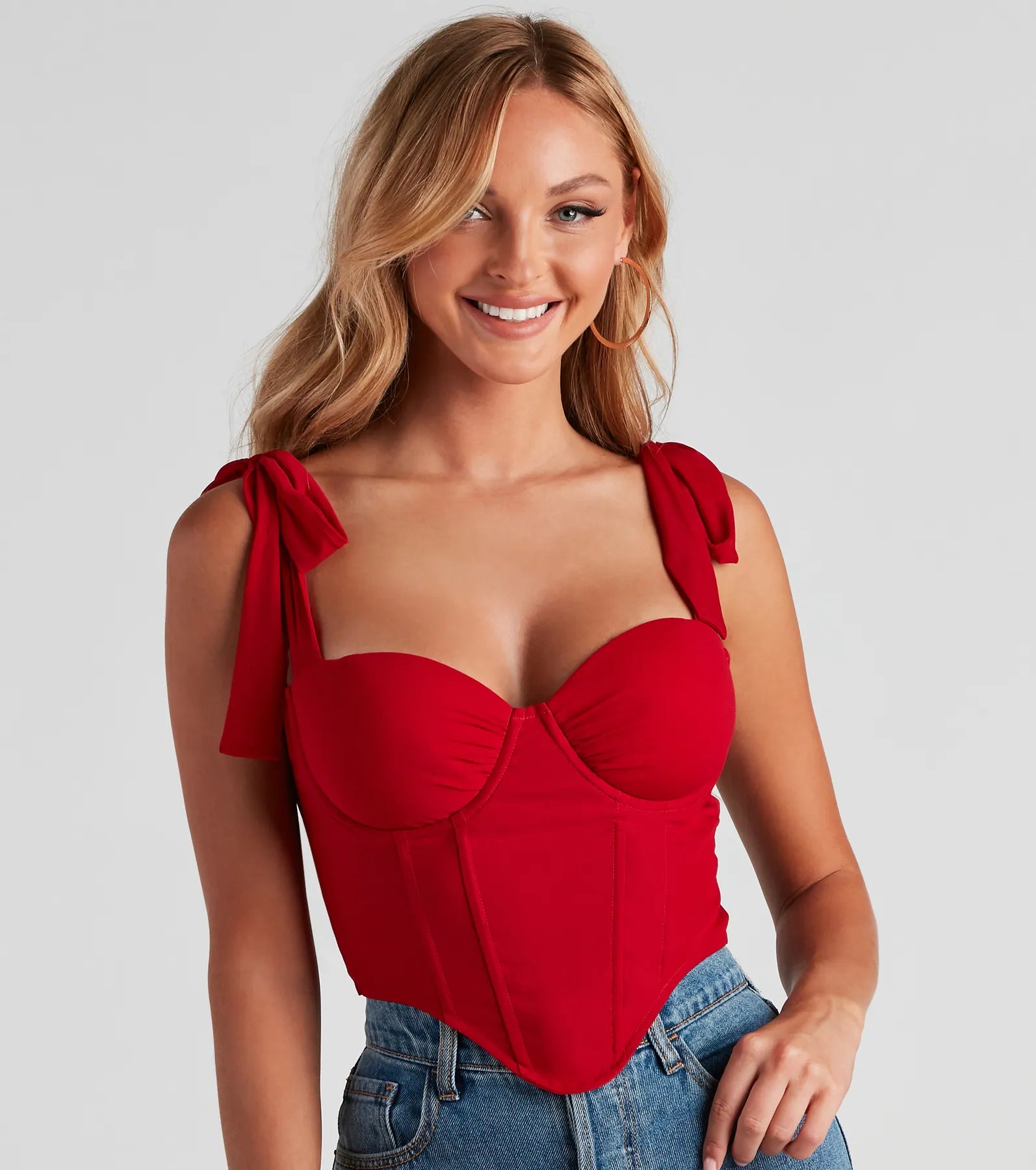 In The Sun Tie Strap Corset - Image 4