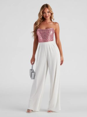 She's Glowing Sequin Corset Top