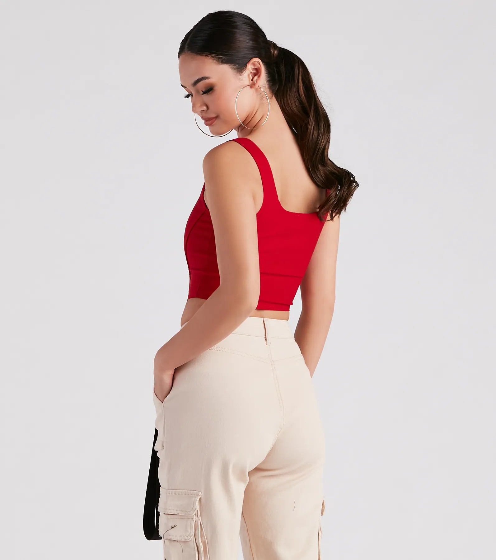 Hook and Eye Corset Crop Top - Image 10