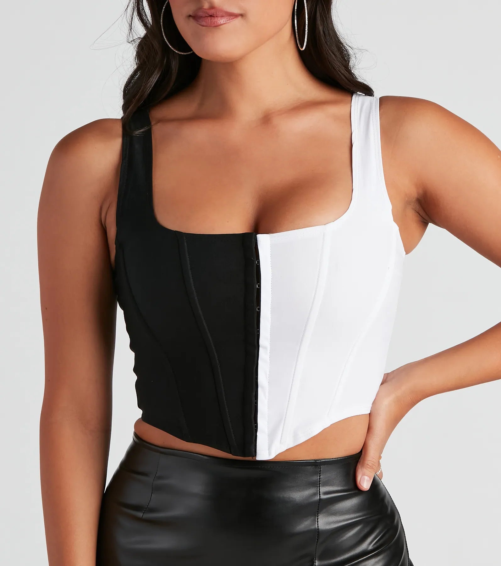 Devious Fashionista Two-Tone Corset - Image 4