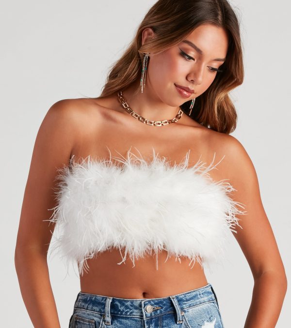 Birds Of A Feather Boa Tube Top - Image 3