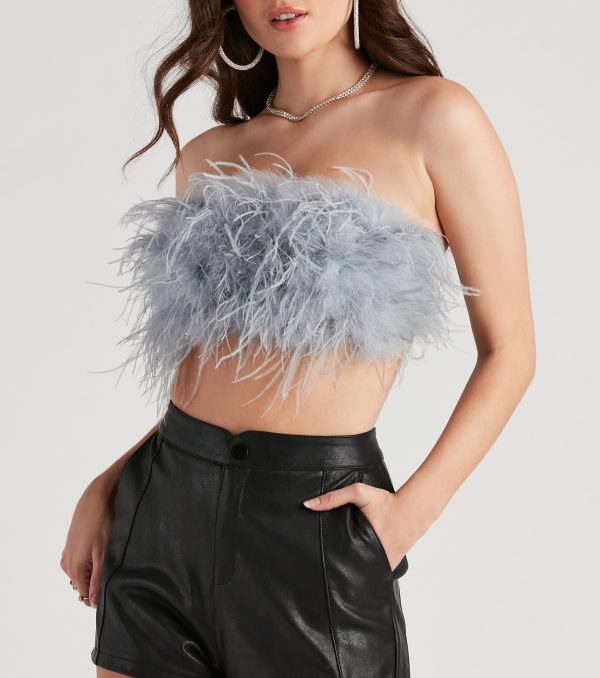 Birds Of A Feather Boa Tube Top - Image 7