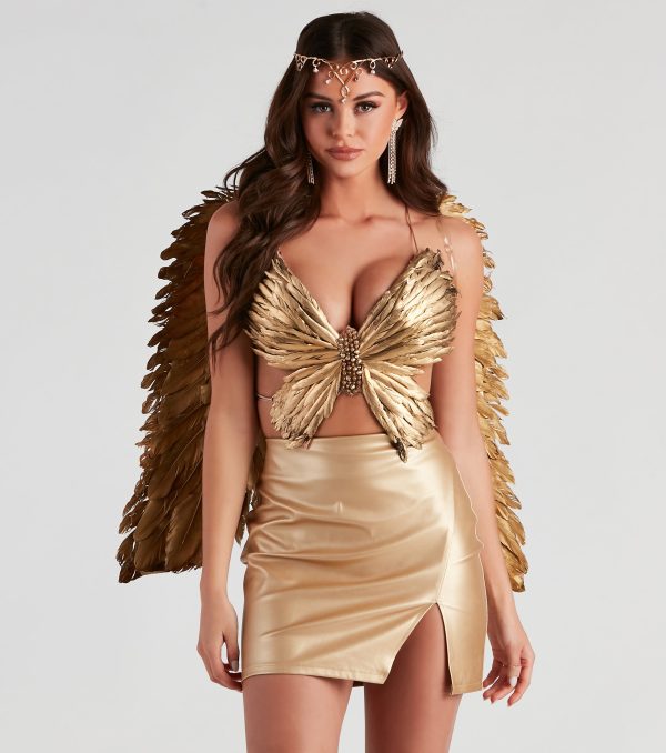 Whimsical Flair Feathered Top - Image 5