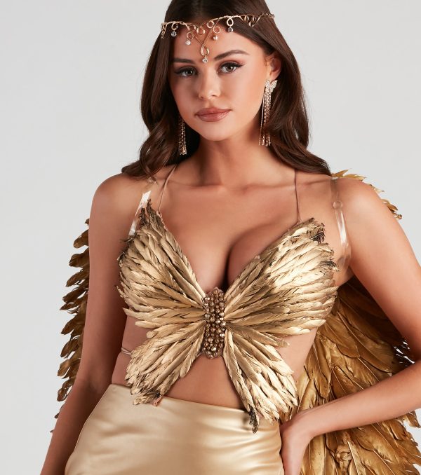 Whimsical Flair Feathered Top - Image 8
