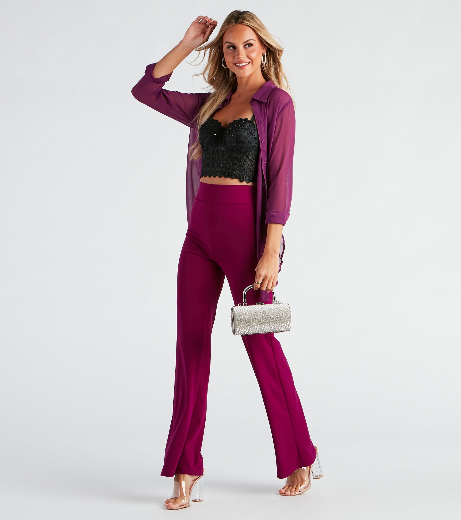 Such A Staple Sheer Button-Up Tunic - Image 12