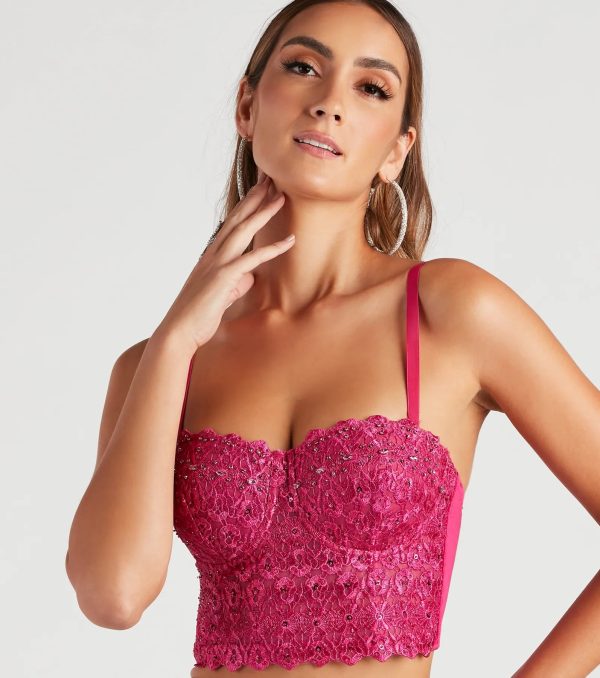 Reigning Lace Bustier Top - Image 33