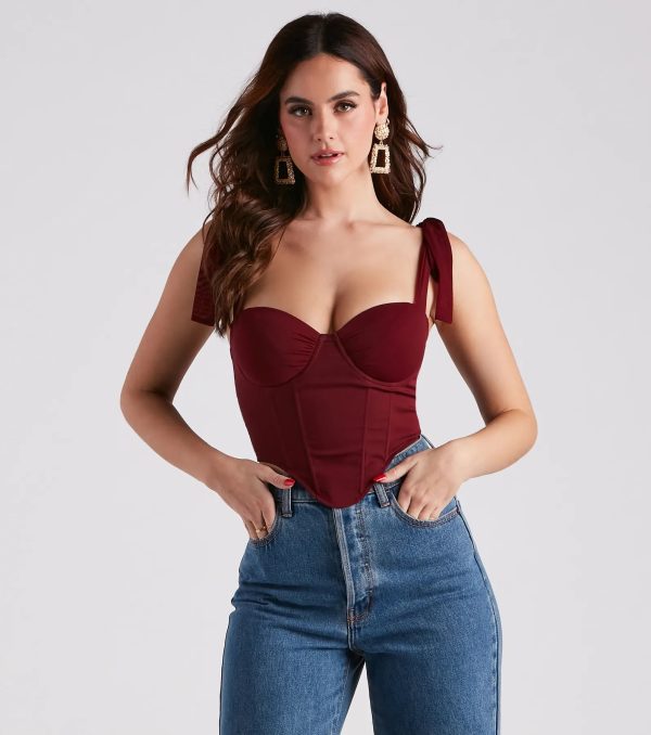 In The Sun Tie Strap Corset - Image 17