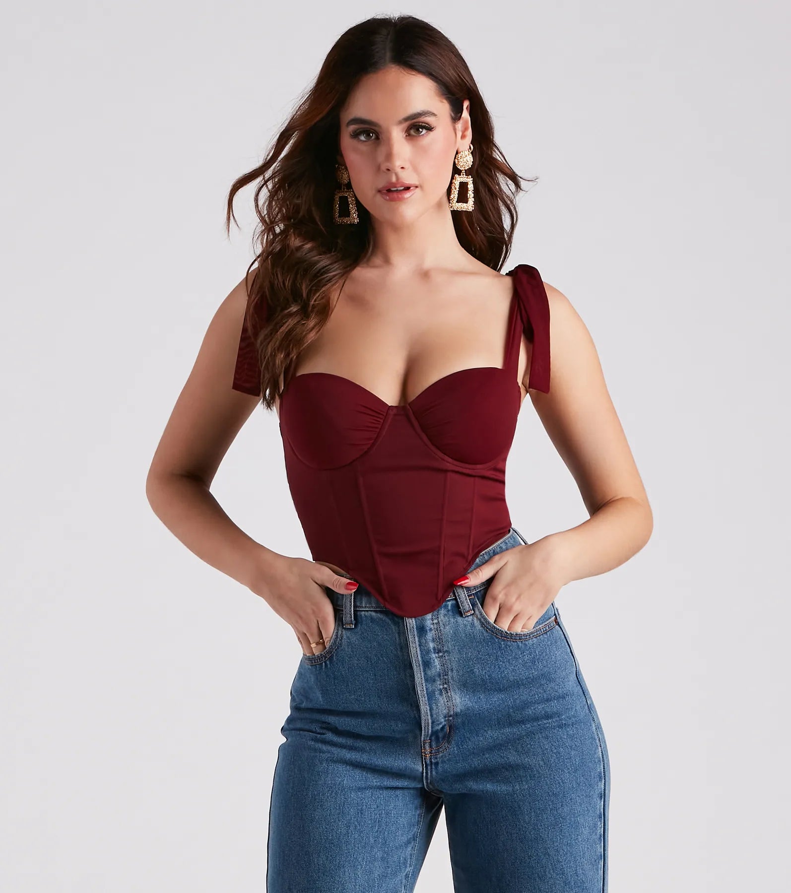 In The Sun Tie Strap Corset - Image 17