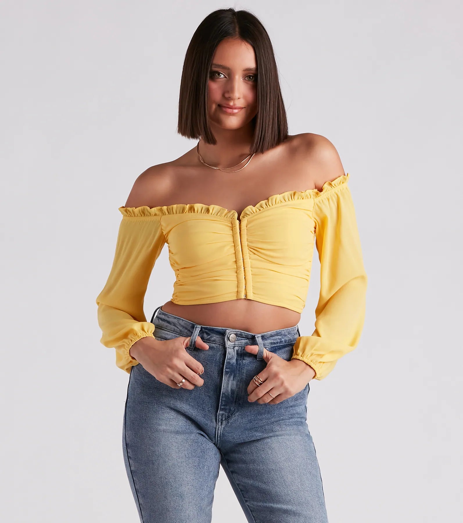 Classic Beauty Off The Shoulder Corset Top - Image 5