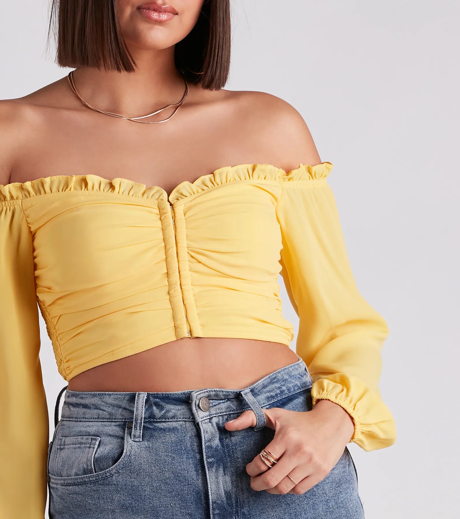 Classic Beauty Off The Shoulder Corset Top - Image 8