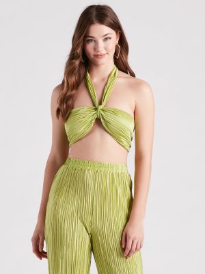 Island Guru Pleated Bandeau Top