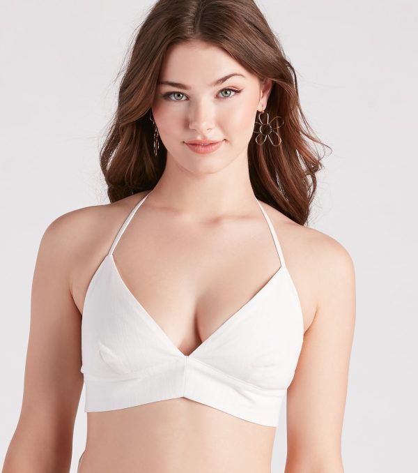Meet In The Hamptons Linen Crop Top - Image 8