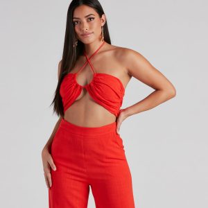 Worth It Linen Tube Top