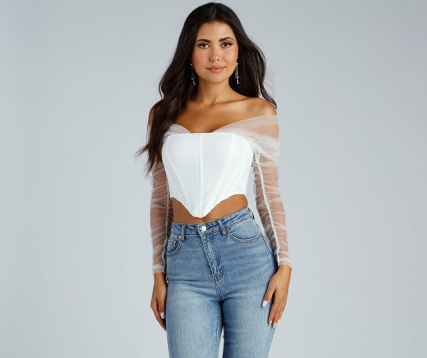 Chic Style Moment Cropped Corset Top - Image 9