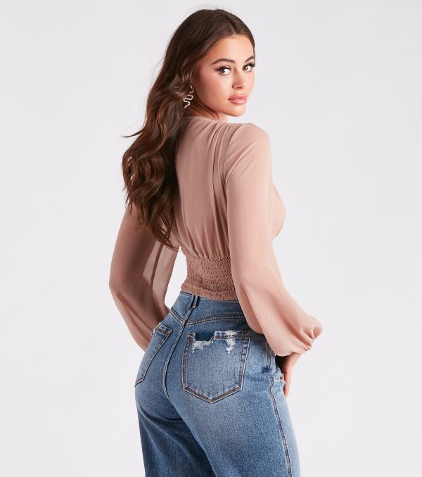 Casual And Chic Allure Cropped Blouse - Image 2