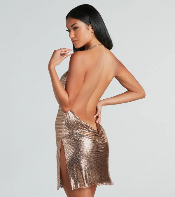 Endless Nights Chainmail Halter Dress - Image 2
