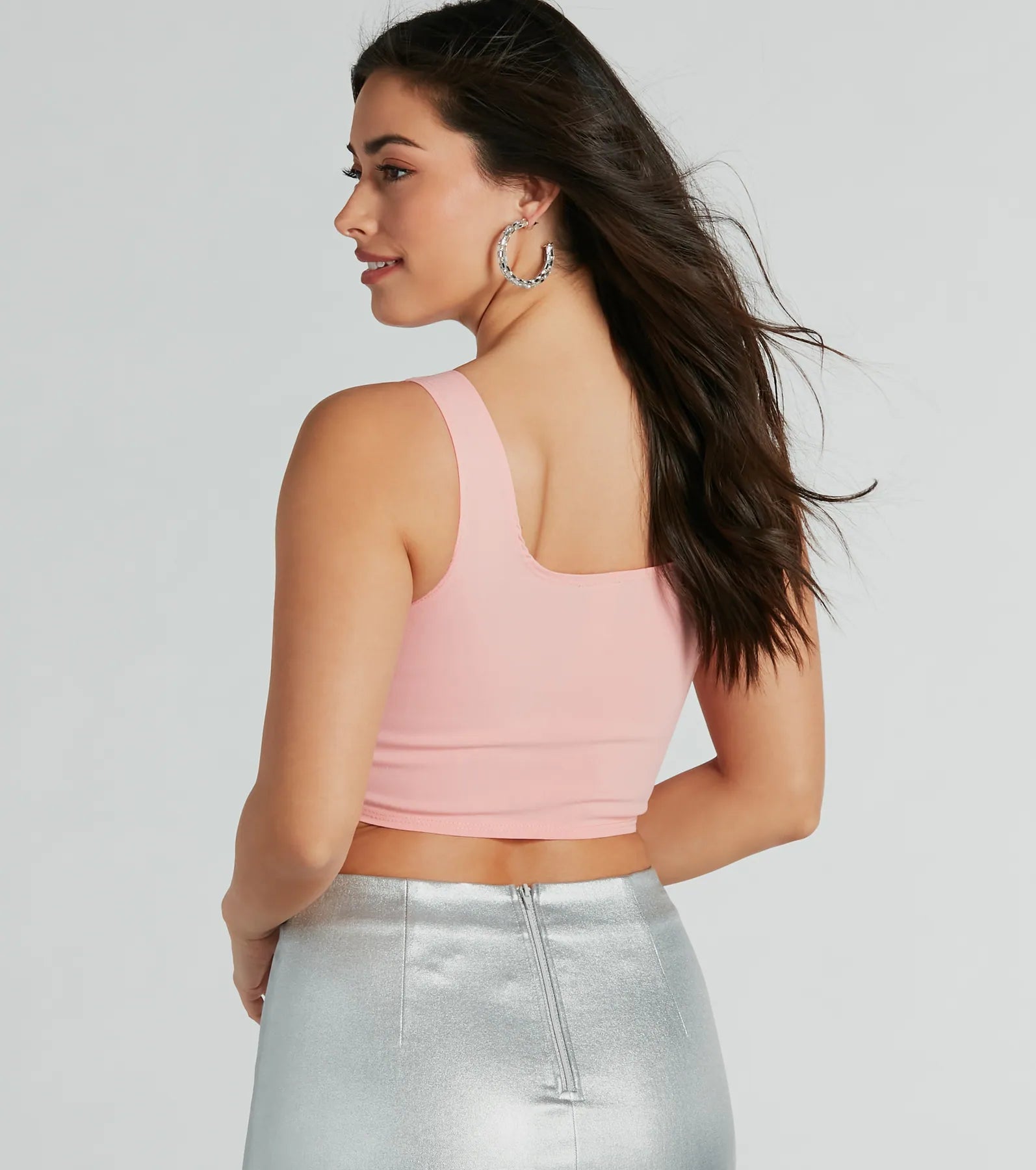 Hook and Eye Corset Crop Top - Image 7