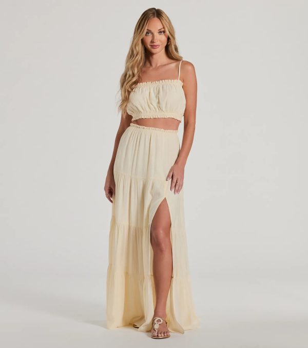 Romance For Two Sleeveless Crop Top - Image 4