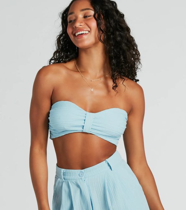 Endless Vacay Strapless Tube Crop Top - Image 9