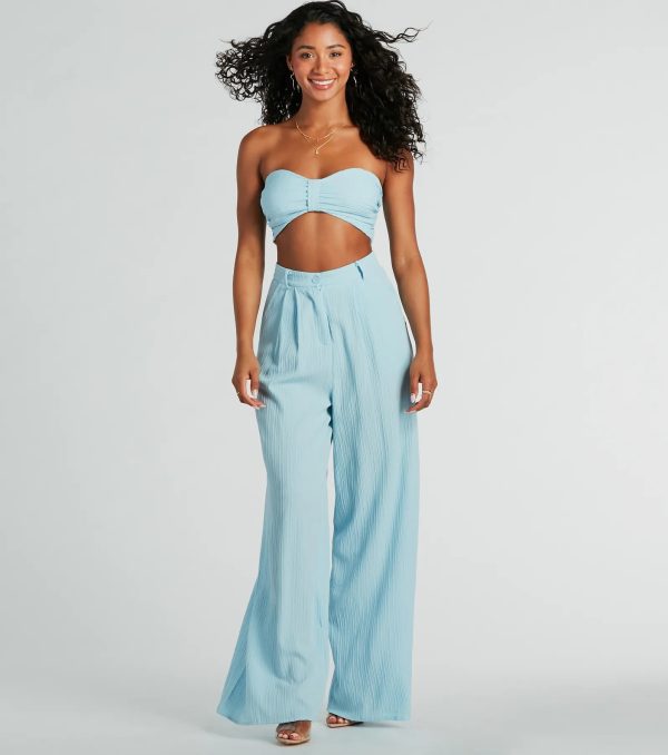 Endless Vacay Strapless Tube Crop Top - Image 10