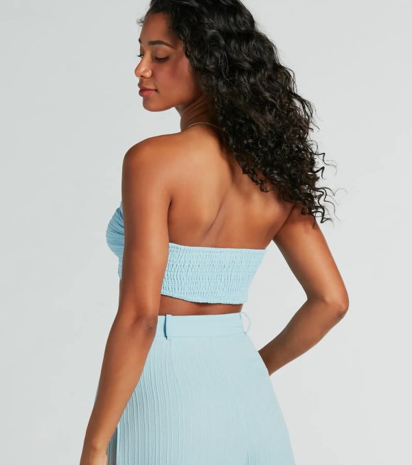 Endless Vacay Strapless Tube Crop Top - Image 12