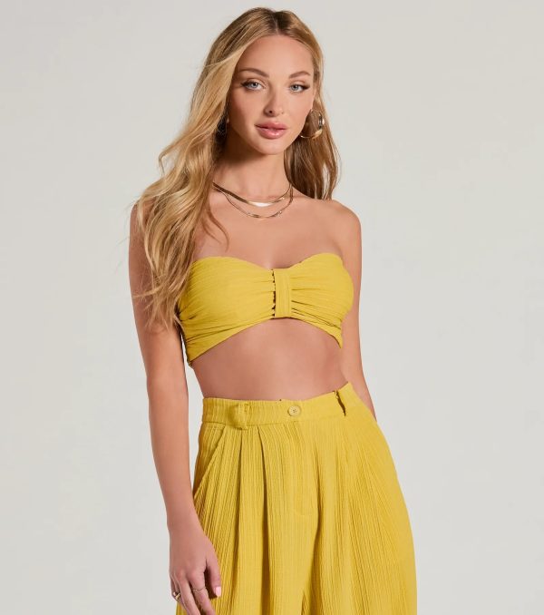 Endless Vacay Strapless Tube Crop Top - Image 5