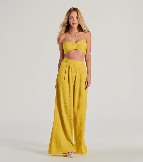 Endless Vacay Strapless Tube Crop Top - Image 7