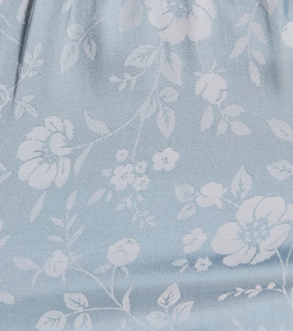 Charming And Sweet Button Down Floral Satin Crop Top - Image 4