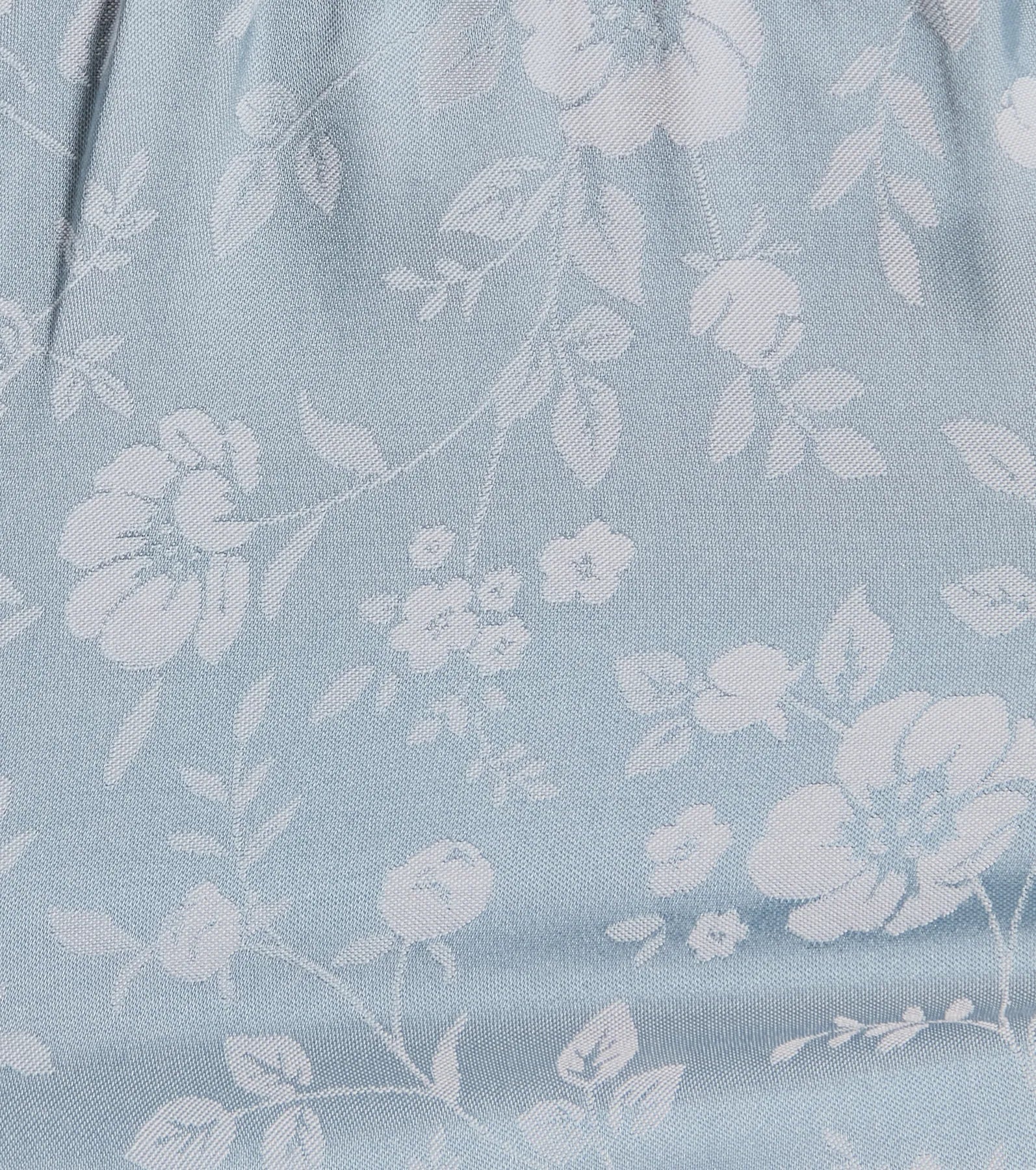 Charming And Sweet Button Down Floral Satin Crop Top - Image 4