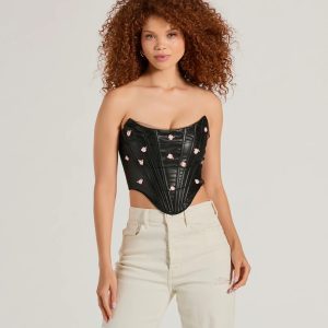 Trend Alert Faux Leather Corset